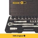 Krisbow Kunci Sok Socket Set Sq 1/2 Inchi 1-3.2 Cm 26 Pcs