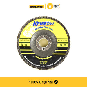 Krisbow Flap Disc Gerinda Poles Zirconium Oxide (4 Inchi)
