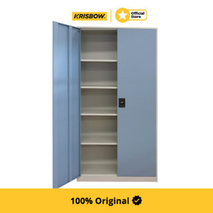 Krisbow File Cabinet Lemari Kantor 2 Pintu - Biru