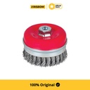 Krisbow Knot Cup Brush Bulu Sikat Pembersih Gerinda 7,5 Cm