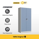 Krisbow Lemari Arsip Kantor Besi Digital Lock 4 Rak