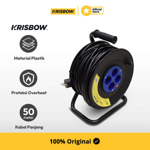 Krisbow Cable Reel Kabel Roll 50 Mtr