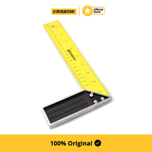 Krisbow Try Square Penggaris Siku Besi 25 Cm