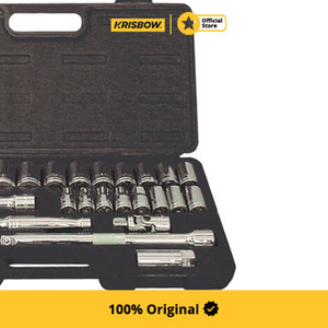 Krisbow Set Kunci Socket 1/2 Inchi 5/16-1.1/4 Inchi