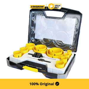 Krisbow Set Mata Bor Bi-Metal Hole Saw 19-76Mm 15Pcs Irahss1