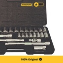 Krisbow Kunci Sok Socket Set Sq 1/2 Inchi 1-3.2 Cm 26 Pcs