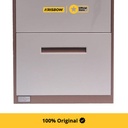 Krisbow File Cabinet Laci Kantor 2 Tingkat - Cokelat/Krem