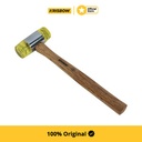 Krisbow Palu Plastik Dengan Handle Kayu 4 Cm - Kuning