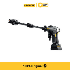 Krisbow Cordless High Pressure Cleaner 35 Bar 20 V - Hitam