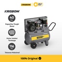 Krisbow Air Compressor Kompresor Angin 2Hp 40L 8Bar Cpbc024