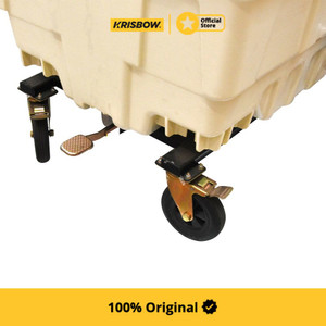Krisbow Garbage Cart Tempat Sampah Plastik Gerobak 550 Ltr