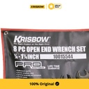 Krisbow Set Kunci Pas Open End Wrench 1/4-11/4 Inci 8 Pcs
