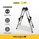 Krisbow Ladder Tangga Lipat Aluminium 4X3 Step 3.8 Mtr