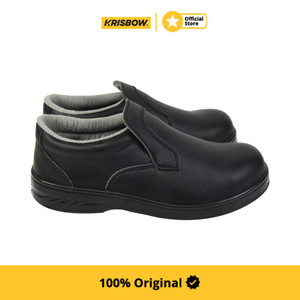 Krisbow Safety Shoes Sepatu Pengaman Trojan Ukuran 41- Hitam