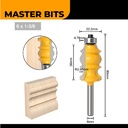 MASTER BIT MATA PROFIL ROUTER DOUBLE-LEAF FOR HANDRAIL CABINET 6MM