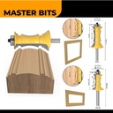 MASTER BIT MATA ROUTER CABINET DOOR KITCHEN & FRAME PANEL 8MM 2PC