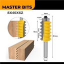 MASTER BIT MATA PROFIL ROUTER SLOTTING MULTI TOOTH TENON CUT 8X40X6Z