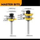 MASTER BIT MATA PROFIL ROUTER T-SHAPED CUTER FOR FLOOR PUZZLE 1/4X35MM