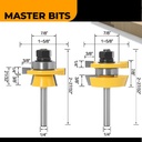 MASTER BIT MATA PROFIL ROUTER DOR WINDOW PANEL XIA KATSU JOINT 6MM SET