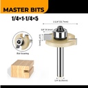 MASTER BIT MATA PROFIL ROUTER GROOVING BALL T-CUTTER 6MMX1-1/4"X5MM