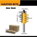 MASTER BIT MATA PROFIL ROUTER PUZZLE CUTTER FINGER JOINT CUT BEVEL 6MM