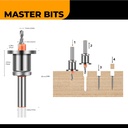 MASTER BIT MATA BOR COUNTERBORE DRILL WITH LIMITER STEP DRILL 3.5X8MM