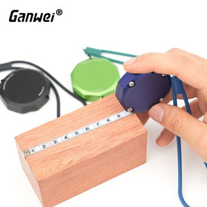 GANWEI 0112B METERAN ALUMINIUM ALLOY SMALL MEASURING TAPE BLUE 2M