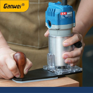 GANWEI 0141 ROUTER JIG DUDUKAN TRIMER BALANCE BASEPLATE CORNER CHAMFER