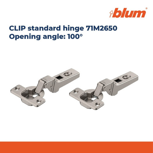 BLUM PROMO PAKET LENGKAP ENGSEL SETENGAH BUNGKUK HINGE 100° DUAL LEFT