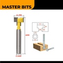 MASTER BIT MATA PROFIL ROUTER T-SLOT CUTTER FOR NUT 1/4X1/2"