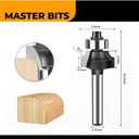 MASTER BIT MATA PROFIL ROUTER 45° CHAMFERING CUT BEVEL CUTTER 1/4X1/4"