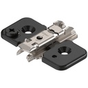 BLUM MOUNTING ENGSEL 173H7100 MOUNTING PLATE CRUCIFORM 0MM ONYX BLACK