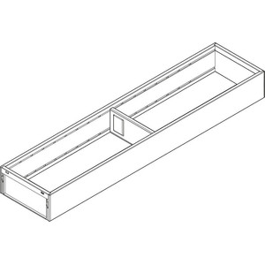 BLUM SEKAT RAK/LACI AMBIA-LINE FRAME LEGRA/MERIVOBOX 500X100MM GREY
