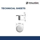 ITALIANA COVER TUTUP BAUT TARGET J12 COVER CAP D.15MM ANTHRACITE
