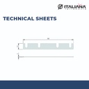 ITALIANA SPACER DRILL SPACER 1MM FOR DRILLING JIG DIM.99X11X1MM