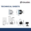 ITALIANA KAKI FURNITURE INTEGRATO TECH A LEVELLER ADJUSTMENT H. 20MM