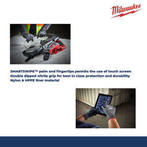 MILWAUKEE 48-22-8952 SARUNG TANGAN KERJA CUT 5 DIPPED GLOVES - L