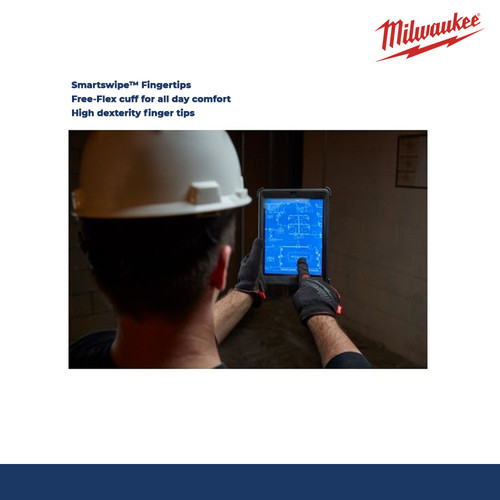 MILWAUKEE 48-22-8712 SARUNG TANGAN KERJA FREE - FLEX GLOVES - L