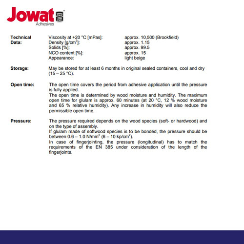 JOWAT JOWAPUR 686.70 LEM KAYU PREMIUM GLUE 1KG MADE IN SWITZERLAND