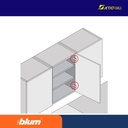 BLUM ENGSEL SENDOK 71B9650 CLIP TOP BLUMOTION HINGE NICKEL 95° DUAL