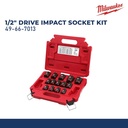 MILWAUKEE 49-66-7013 MATA SOK IMPACT SET 1/2" DRIVE IMPACT SOCKET KIT