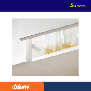 BLUM PUSH TO OPEN TIP-ON SET SHORT - STRAIGHT ADAPTER+WHITE 956.1307S