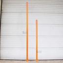 Tiang Galvanis Multifungsi Tapak Bawah / 3 Meter / Orange