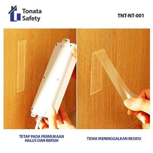 Nano Tape Tonata / Double Tape Bening Tahan Air / 1 mm 3 cm x 1,5 Meter