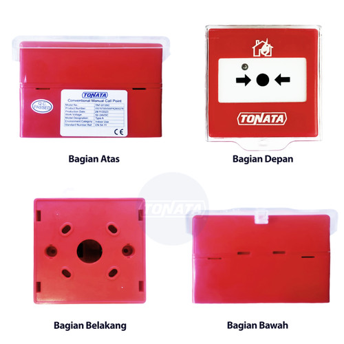 Conventioal Manual Push Button Tonata Aseanware / Manual Call Point ASW