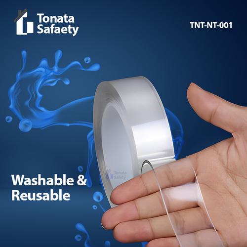 Nano Tape Tonata / Double Tape Bening Tahan Air / 1 mm 3 cm x 1,5 Meter