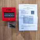 Red Emergency Break Glass Fire Alarm Tonata / Tombol Darurat Kebakaran