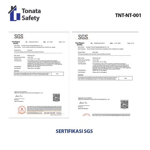 Nano Tape Tonata / Double Tape Bening Tahan Air / 1 mm 3 cm x 1,5 Meter