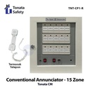 Annunciator Fire Alarm Control Panel 15 Zone Tonata / MCFA Notifier