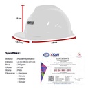 Safety Helmet Tonata / Helm Proyek Include Inner Ring / Helm Kerja Putih